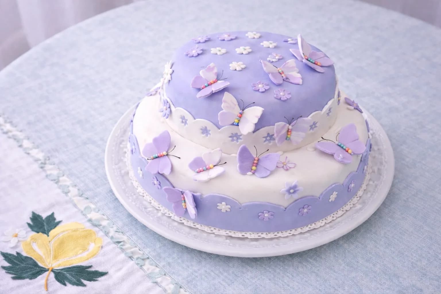 Custom cake with butterflies