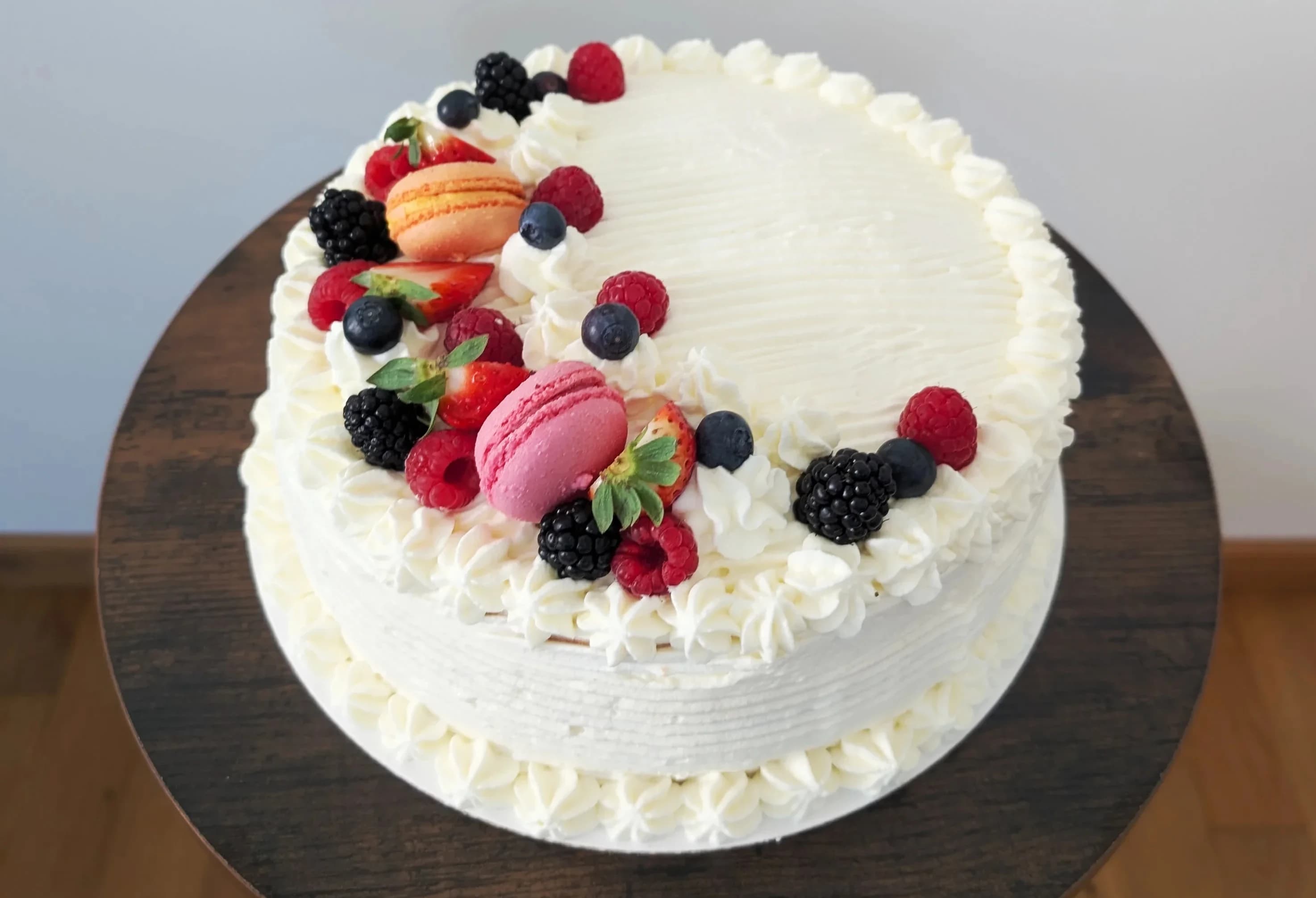 Chantilly Berry birthday cake